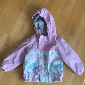 Baby girl north face rain jacket